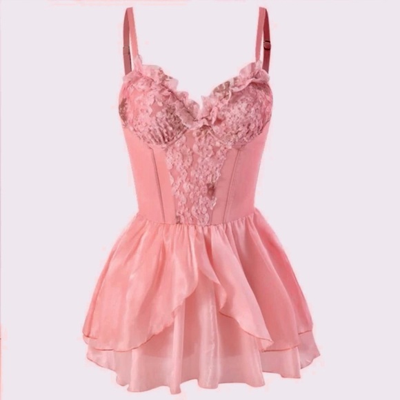 Unbranded Dresses & Skirts - Modest Japanese Style Swimwear Dress or Fairy Core Dress w Shorts & Push Up Bra